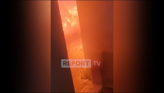 Report Tv sjell VIDEO-n nga zjarri brenda pallatit në Tiranë
