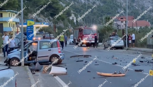 Përplasen dy makina në aksin rrugor Lezhë-Shëngjin, plagosen katër persona, 2 prej tyre në gjendje të rëndë