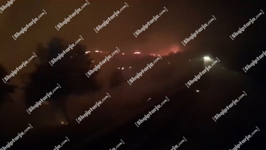VIDEO/ I afrohet nënstacionit elektrik, del jashtë kontrolli zjarri në Patos
