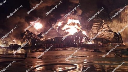 Zjarri në fabrikën 'Deutsch Color' Ministria e Mbrotjes thirrje qytetarëve të shmangin lëvizjet drejt autostradës 
