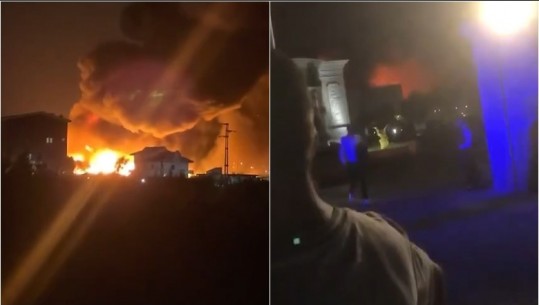 Zjarri masiv në fabrikën e bojërave në Maminas, anulohet dasma në resortin ngjitur, evakuohen dasmorët