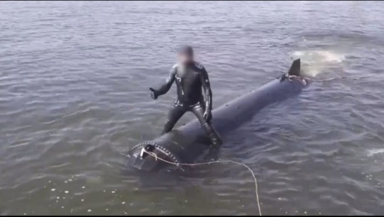 VIDEO/ Zbulohet droni kamikaz nënujor i Ukrainës