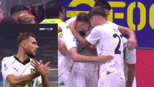VIDEO/ Nedim Bajrami ‘tërbon’ Interin dhe feston me shqiponjë, Sassuolo përmbys zikaltërit në ‘San Siro’