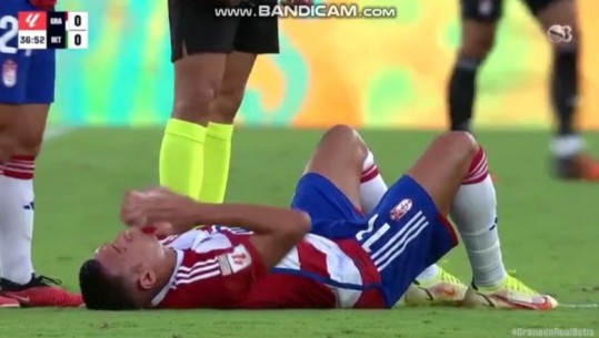 VIDEO/ Dëmtimi që nuk duhej, Myrto Uzuni lë fushën duke çaluar! ‘Dhimbje koke’ për Sylvinhon