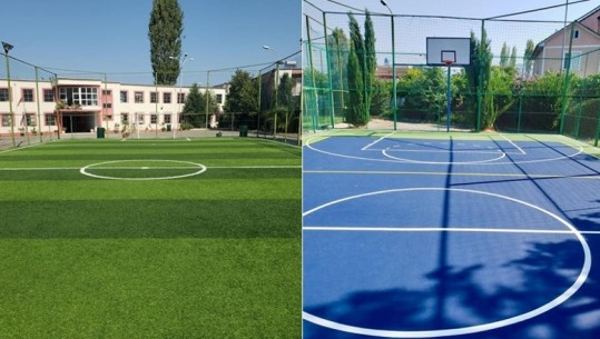 Bashkia e Tiranës rehabiliton fushat sportive të shkollës ‘Kolë Jakova’