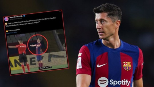 Mikrofonat zbulojnë përplasjen te Barcelona, 19-vjeçari Gavi shan rëndë Lewandowskin (VIDEO)