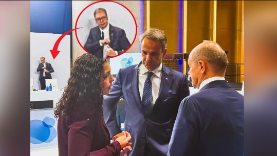Vuçiç ‘i vetmuar’ në samitin në Spanjë, shikon nga larg Osmani teksa diskuton me liderët evropian