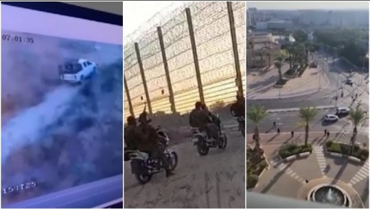 VIDEO/ Momenti kur militantët e Hamasit thyejnë kufirin e fortifikuar të Izraelit, pamje nga kamerat e sigurisë! Hyjnë me deltaplan, motorë e makina