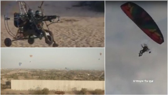 VIDEO/ 'Sulmi' nisi nga ajri me deltaplanë! Si militantët e hamasit thyen kufirin fortifikues izraelit, 'qilimat fluturues' që mashtruan radarët izraelitë