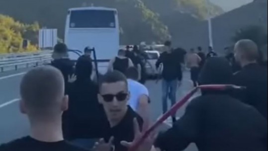 Përleshja mes tifozëve të Tiranës dhe Vllaznisë, 5 të lënduar në spital dhe disa të shoqëruar në polici (VIDEO)