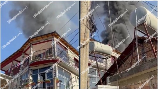 Kishin lënë bombolën e gazit hapur, digjet banesa në Vlorë! Bllokohet zjarrfiksja