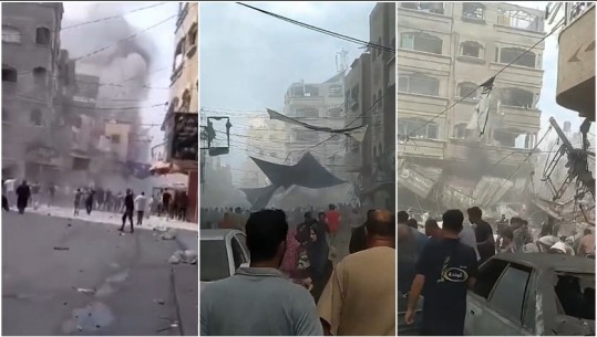 VIDEO/ Avionët izraelitë bombardojnë tregun në Gaza, 50 të vdekur! Shikoni pamjet pak minuta pas shpërthimit 