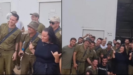VIDEO/ Fituesja e Eurovizionit u dërgon ushqim ushtarëve izraelitë
