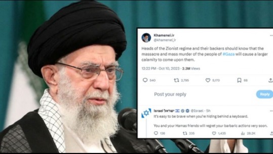 Izraeli replikon me liderin suprem iranian: Je i fortë pas tastjerës, do pendohesh shpejt ti dhe Hamasi
