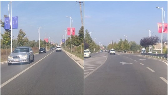 Tirana bëhet gati për samitin e Procesit të Berlinit, rruga e Rinasit vishet me flamujt e BE-së dhe Shqipërisë 