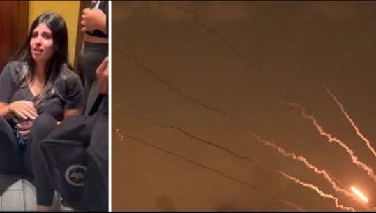 VIDEO/ Sulm me raketa në Tel Aviv, vajza pëson krizë nervore e frikësuar nga sulmet e Hamasit, banorët mundohen ta qetësojnë