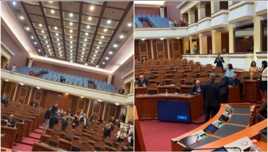 Opozita kaos në Kuvend, mbyllet pas 20 minutash seanca plenare! Deputetët e Bashës e mazhorancës largohen