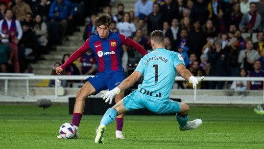 Hyri si zëvendësues dhe shënoi golin e fitores, 17-vjeçari shkruan historinë te Barcelona si debutues (VIDEO)