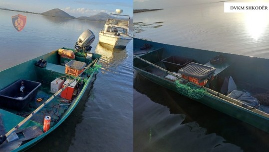 ‘Gjueti’ për peshkatarë të paligjshëm, 2 nën hetim! Përdornin pajisje me energji elektrike për të zënë peshk në liqenin e Shkodrës 