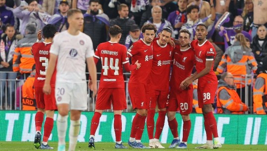 VIDEO/  Liverpool 'prek' fazën me eliminim në Europa League, 'shuplakë' 5-1 ndaj Toulouse