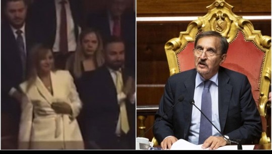VIDEO/‘A është akoma ajo shqiptarja atje?’ Gafa e presidentit të senatit në Itali me Jorida Tabakun