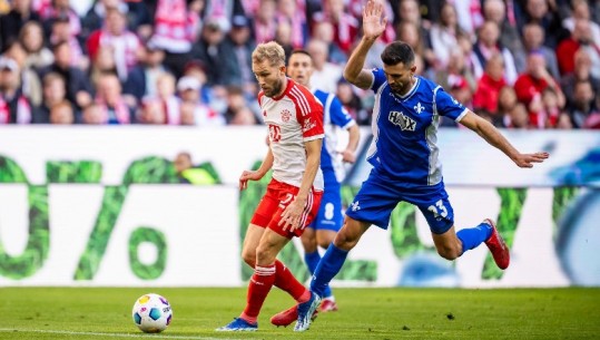 VIDEO/ Klaus Gjasula merr karton të kuq në përballjen kundër Bayern Munich