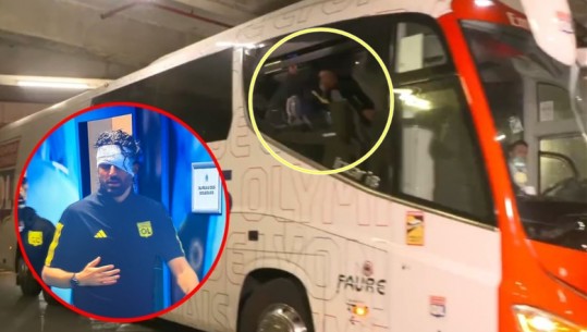 VIDEO/ Derbi Marseille - Lyon nis me përleshje, sulmohet autobusi i miqve! Fabio Grosso plagoset në kokë, shtyhet ndeshja