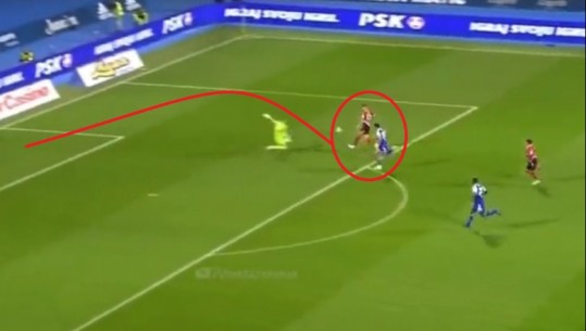 Gol me finesë, sulmuesi i Kombëtares i shënon Dinamos! Blutë përmbysin me dy gola në fund (VIDEO)