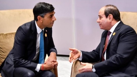 Rishi Sunak dhe presidenti egjiptian diskutojnë për situatën në Gaza