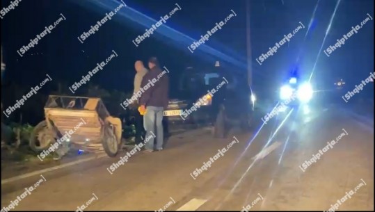 VIDEO/ Makina përplaset me motorin në Sarandë, ndërron jetë 51 vjeçari! Pamje nga vendi i ngjarjes 