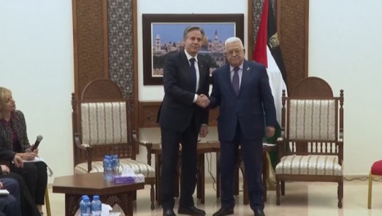 Blinken takohet me Presidentin e Autoritetit palestinez! Garanton angazhimin e SHBA-së për ofrimin e ndihmave humanitare në Gaza