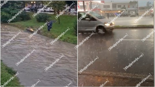VIDEO/ Reshje të shumta shiu përfshijnë Tiranën që orët e para të mëngjesit! Fryhet Lana 