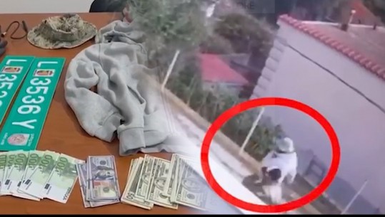 VIDEO/ Vjedhin banesën në Vlorë, kapen nga kamerat e sigurisë! Policia arreston njeriun me kapele, në shtëpi i gjejnë 42 mijë euro dhe 10 mijë dollarë falso (EMRI)