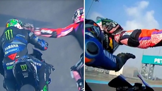 VIDEO/ Ndodh e pabesueshmja në MotoGP, piloti godet gjatë garës kolegun! Dënohet me gjashtë pozicione dhe 10 mijë euro gjobë