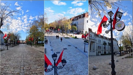 VIDEO/ Festat e nëntorit, Shkodra ‘vishet’ me flamujt kuqezi