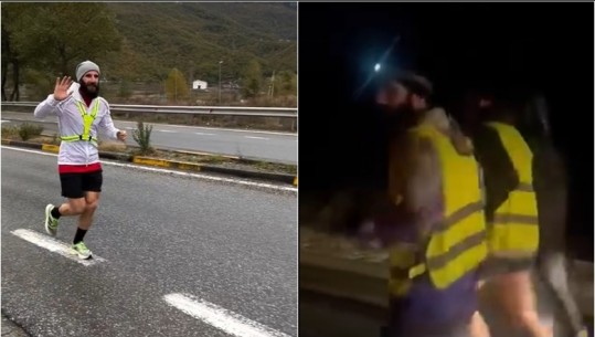 VIDEO/ Me vrap nga Prishtina në Tiranë për festën e Flamurit, Maratonomaku Erzen Zyberaj përshkoi 260 km në 24 orë