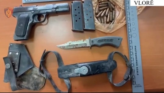 VIDEO/Kishte fshehur armë e municion luftarak në magazinë, arrestohet 61-vjeçari në Vlorë