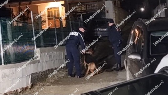 VIDEOLAJM/ Policia me qen në banesën që do të grabitej në Prush, efektivët në kërkim të gjurmëve të autorëve të armatosur