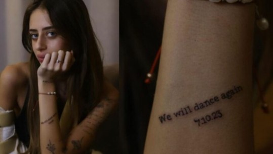 U mbaj peng nga Hamasi, tatuazhi prekës i 21-vjeçares Mia për masakrën e 7 tetorit: Do të kërcejmë përsëri