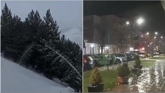 Furtunë në Kukës/ Reshjet e dëborës sjellin vështirësi në disa akse, ja si paraqitet situata (VIDEO)