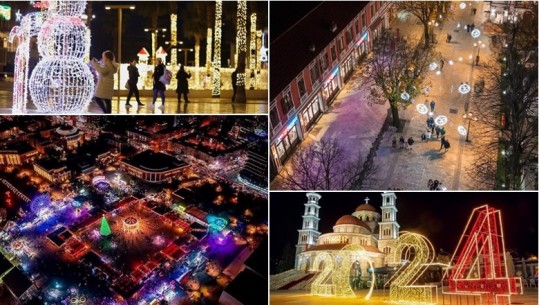 VIDEO/ Prag Krishtlindjesh, qytetet ‘veshin’ dekorin festiv! Turistët vendas e të huaj shijojnë koncertet në sheshe! Saranda e Shkodra destinacionet ‘surprizë’