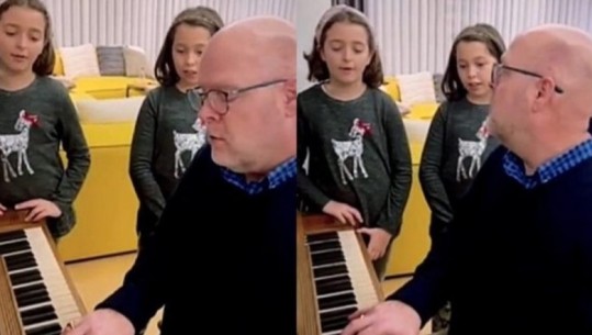 VIDEO/ Festa e Krishtlindjes, ambasadori Hovenier dhe vajzat e presidentes Osmani këndojnë 'Jingle Bells'