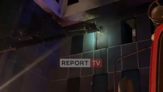 Panik nga zjarri në Lushnje, riaktivizohet një vatër! Tubi i zjarrfikëses ngrihet me vinç, nuk ka autoshkallë (VIDEO)