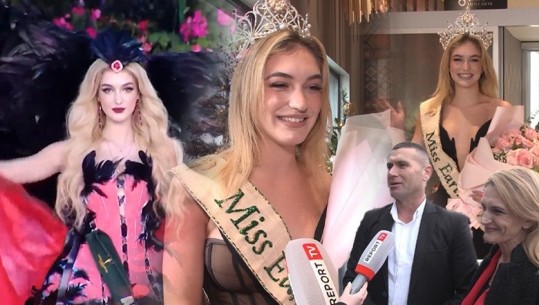 Shqiptarja Drita Ziri, në Rinas me kurorën e Miss Earth 2023, e presin mes brohoritjesh: Momenti më i lumtur, pas fitores, kur ngrita flamurin kuq e zi