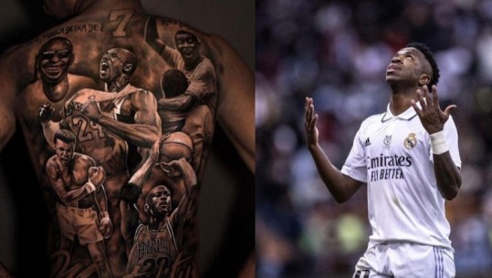 Vinicius i Real Madrid, tatuazhi në shpinë është i pabesueshëm! Dy pikëpyetjet e ngritura (FOTO)