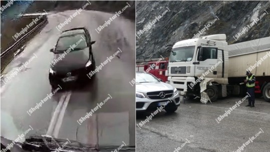 Shoferi maqedonas filmoi momentin kur makina i doli përpara dhe u përplas, arrestohet 20 vjeçari që shkaktoi aksidentin në Elbasan (VIDEO)