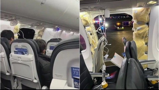 VIDEO/ Avionit me pasagjerë i shkëputet dritarja gjatë fluturimit në ajër, bën ulje emergjente! Momentet e frikshme 
