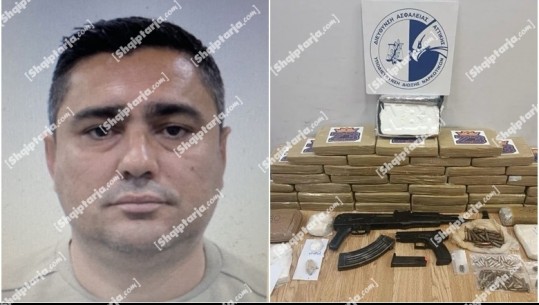 Arrestohet me 45 kg kokainë dhe armë shqiptari në Greqi! Si e fshehu drogën brenda mureve të banesës (Emri-Foto)