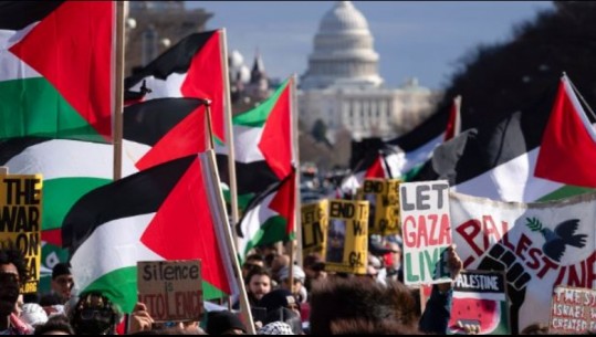 VIDEO/ Protestuesit pro Palestinës 'rrethojnë' Shtëpinë e Bardhë