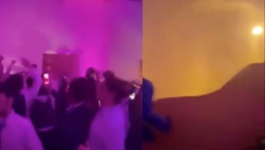 VIDEO/ Momenti kur shembet dyshemeja e restorantit gjatë dasmës në Itali, 'përpin' të ftuarit që po kërcenin
